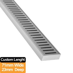 100-5600mm Lauxes Aluminium Floor Grate Drain Any Size Indoor Outdoor 100-5600mm Lauxes Aluminium Floor Grate Drain Any Size Indoor Outdoor